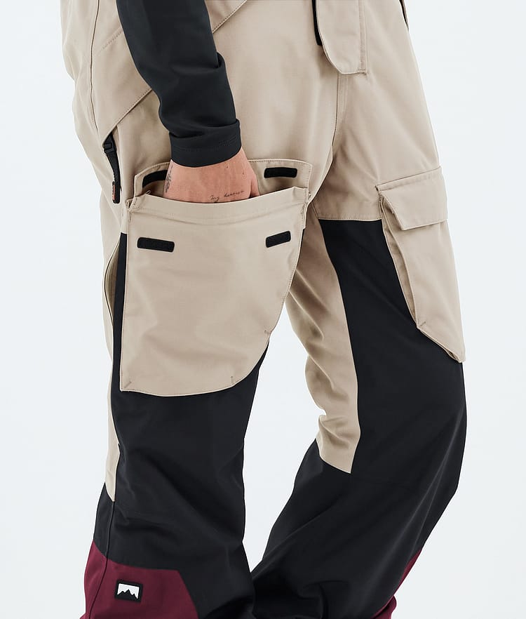 Montec Fawk W Pantaloni Sci Donna Sand/Black/Burgundy, Image 7 of 7