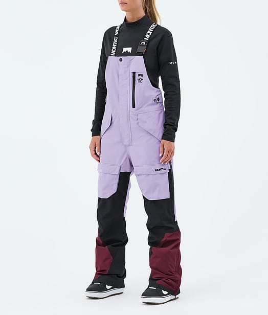 Montec Fawk W Pantalon de Snowboard Femme Faded Violet/Black/Burgundy