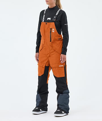 Montec Fawk W Snowboard Pants Burned Orange/Black/Metal Blue