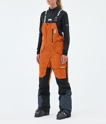Montec Fawk W Ski Pants Burned Orange/Black/Metal Blue
