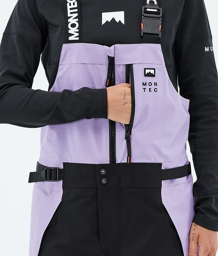 Montec Dozer W Pantaloni Sci Donna Faded Violet/Black, Image 6 of 7
