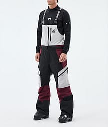 Montec Dozer Pantaloni Sci Uomo Light Grey/Black/Burgundy