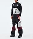 Montec Dozer Skibroek Heren Light Grey/Black/Burgundy