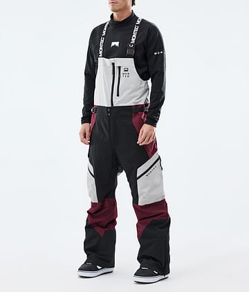 Montec Dozer Snowboard Broek Light Grey/Black/Burgundy