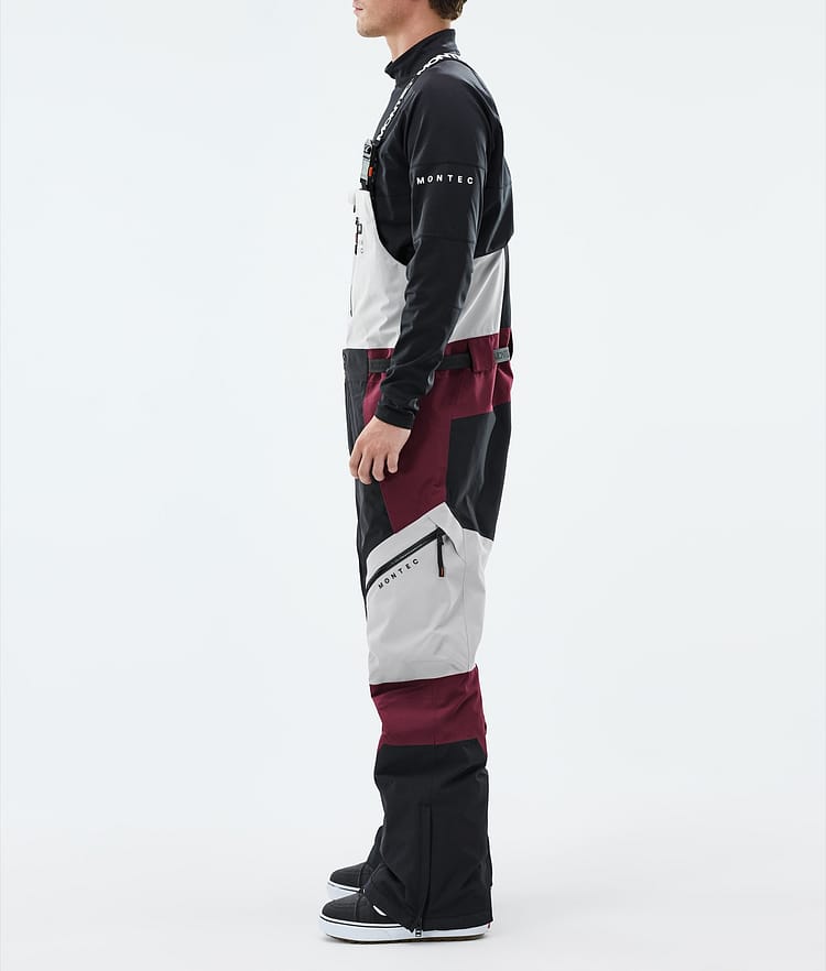 Montec Dozer Snowboard Broek Heren Light Grey/Black/Burgundy, Image 2 of 6
