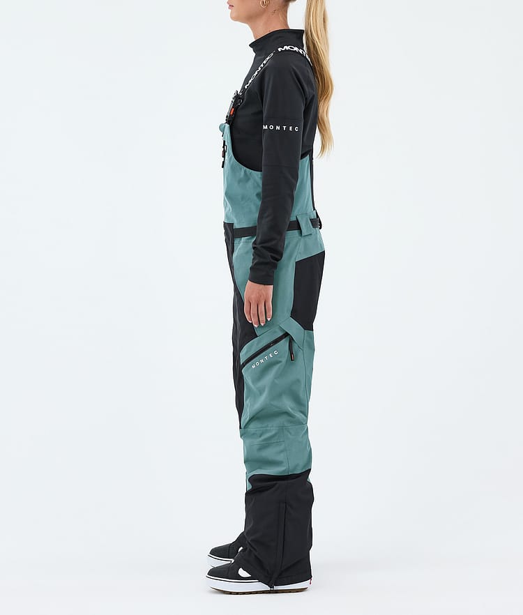 Montec Dozer W Pantalones Snowboard Mujer Atlantic/Black, Image 3 of 7