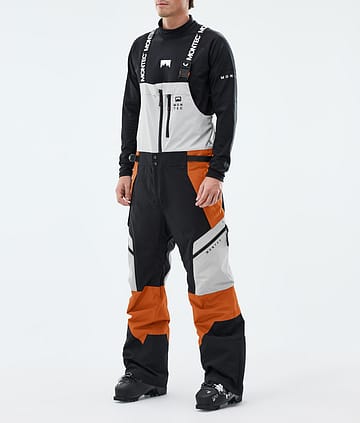Montec Dozer Skibroek Light Grey/Black/Burned Orange