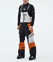 Montec Dozer Skibroek Heren Light Grey/Black/Burned Orange