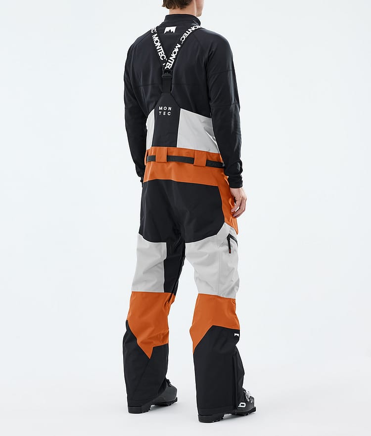 Montec Dozer Skibroek Heren Light Grey/Black/Burned Orange, Image 3 of 6