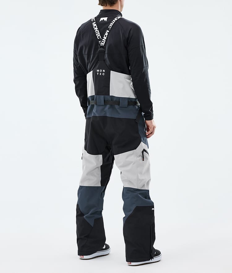 Montec Dozer Snowboard Pants Men Light Grey/Black/Metal Blue, Image 3 of 6