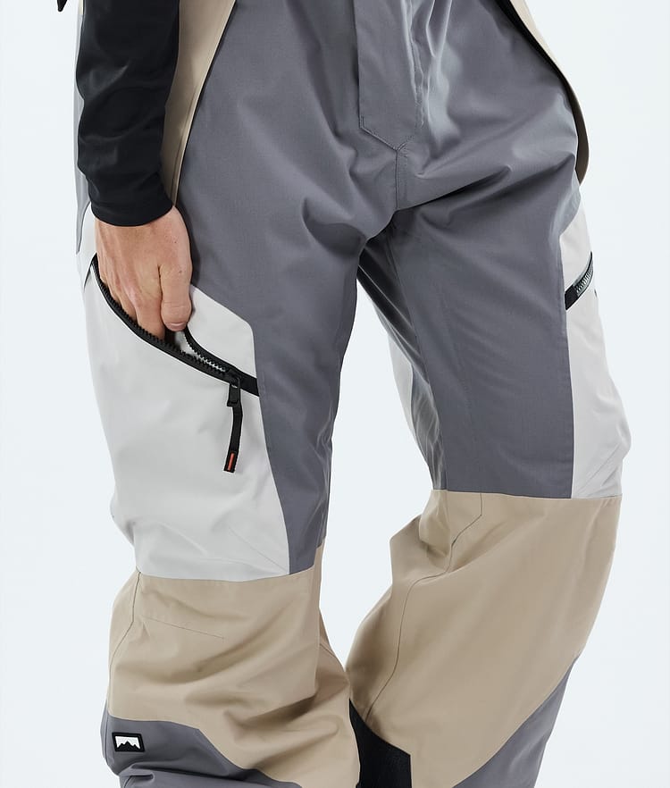 Montec Dozer Snowboard Pants Men Light Grey/Light Pearl/Sand, Image 6 of 6