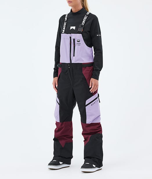 Montec Dozer W Pantalon de Snowboard Femme Faded Violet/Black/Burgundy