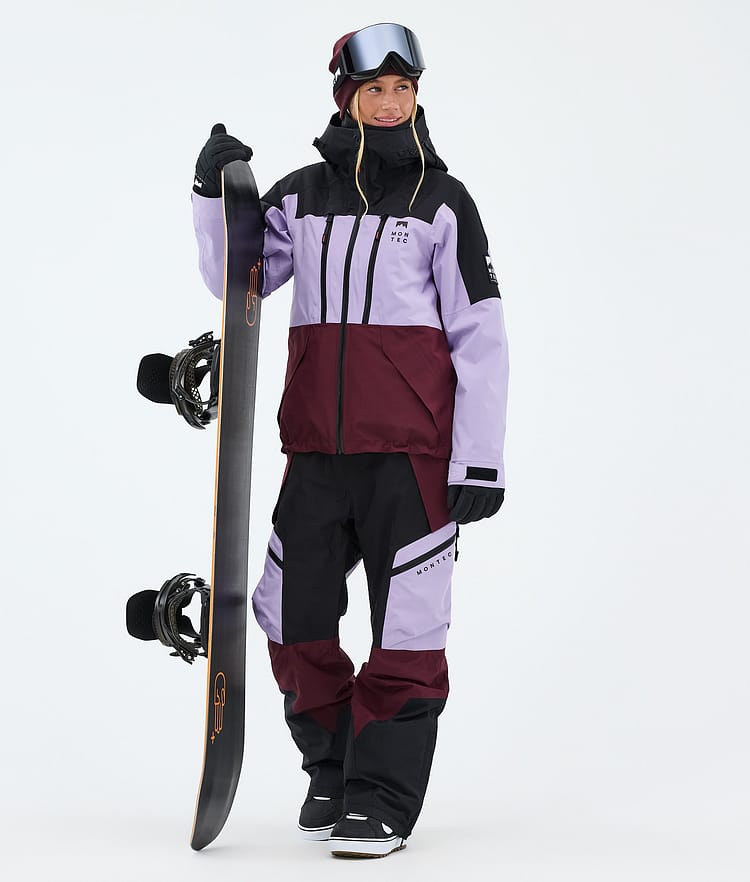 Montec Dozer W Pantalones Snowboard Mujer Faded Violet/Black/Burgundy, Image 2 of 7