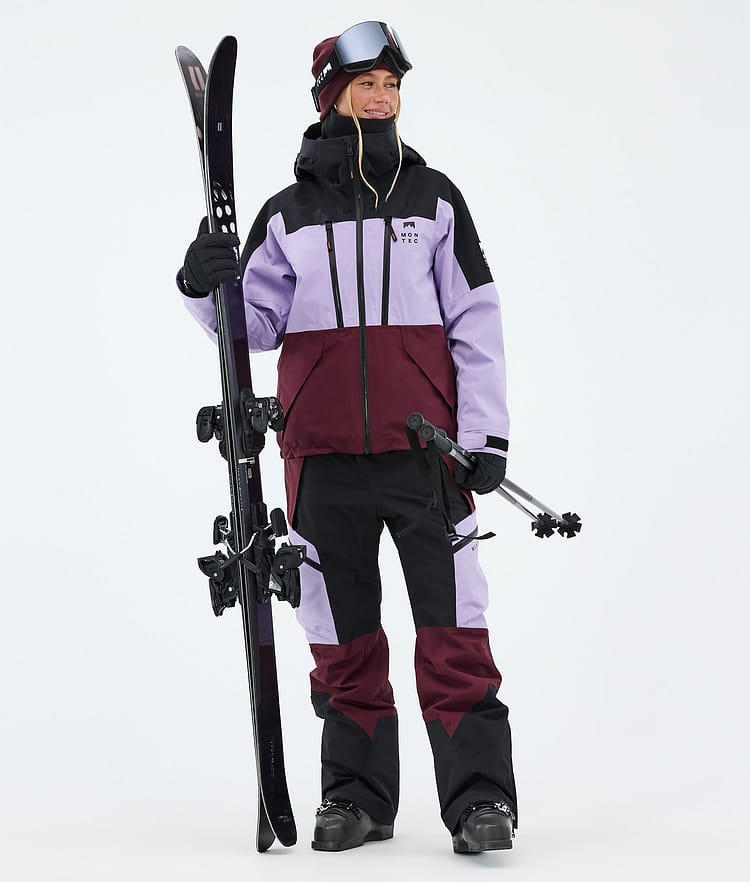 Montec Dozer W Pantaloni Sci Donna Faded Violet/Black/Burgundy, Image 2 of 7