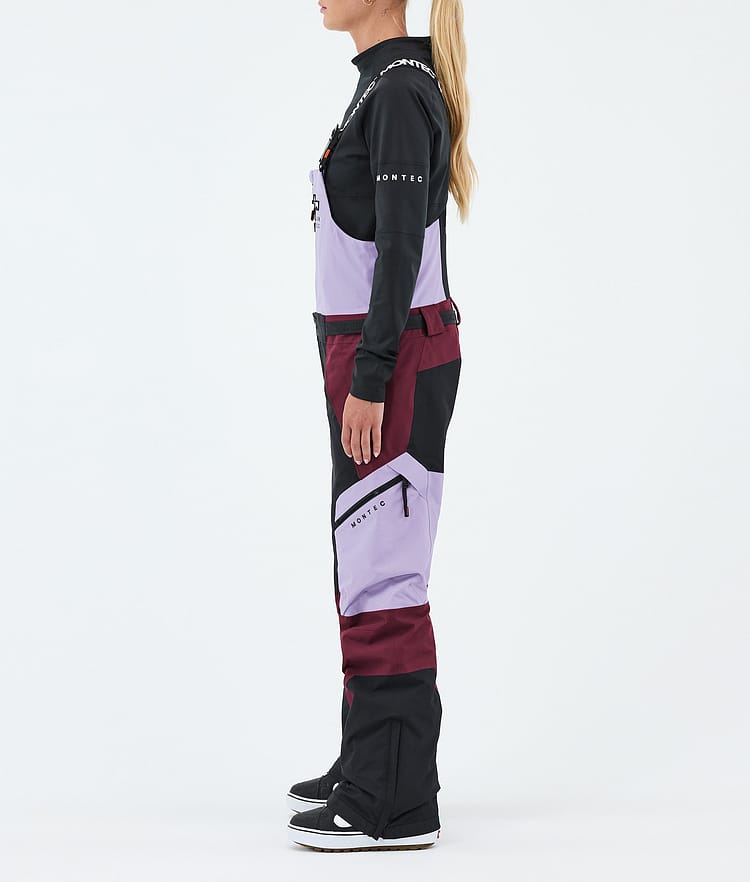 Montec Dozer W Pantalones Snowboard Mujer Faded Violet/Black/Burgundy, Image 3 of 7