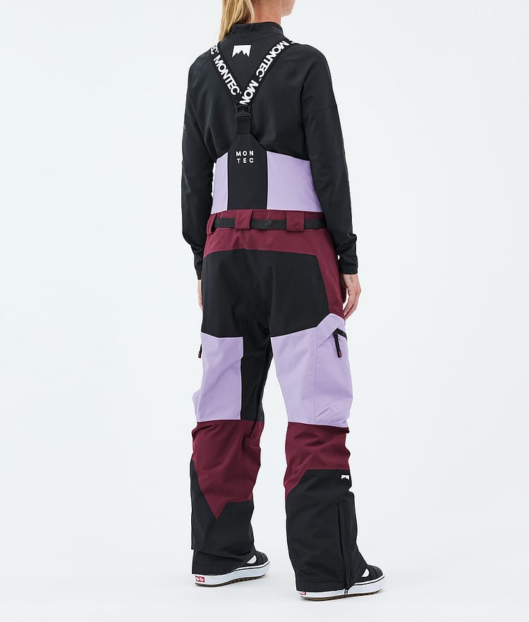 Montec Dozer W Pantalones Snowboard Mujer Faded Violet/Black/Burgundy, Image 4 of 7