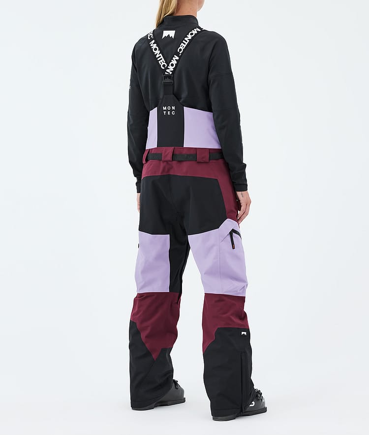 Montec Dozer W Pantaloni Sci Donna Faded Violet/Black/Burgundy, Image 4 of 7