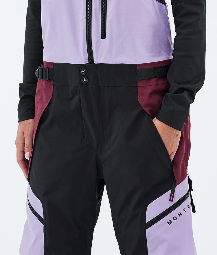 Montec Dozer W Pantalones Snowboard Mujer Faded Violet/Black/Burgundy, Image 5 of 7