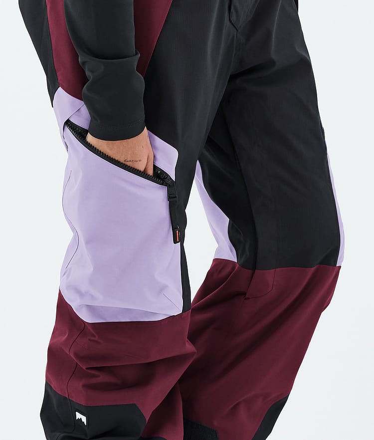 Montec Dozer W Pantaloni Sci Donna Faded Violet/Black/Burgundy, Image 7 of 7