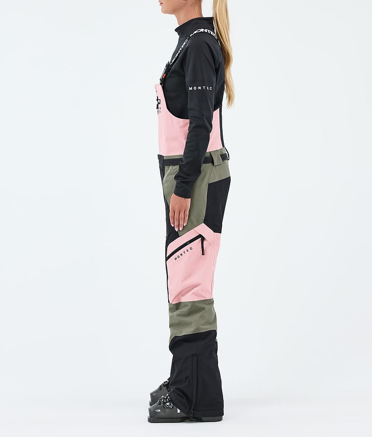 Montec Dozer W Pantaloni Sci Donna Soft Pink/Greenish/Black, Image 3 of 7