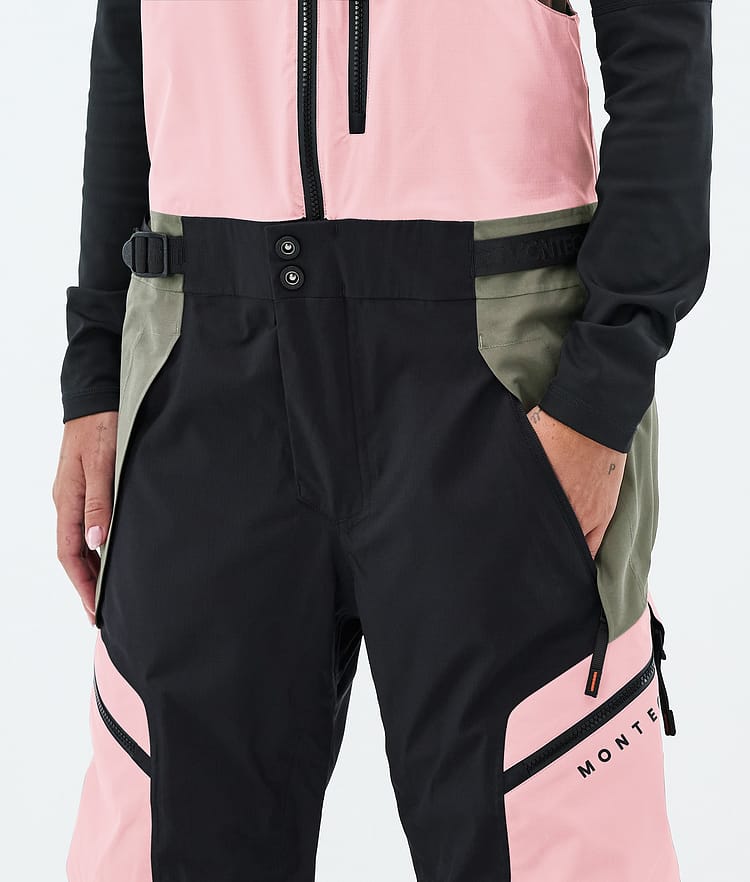 Montec Dozer W Pantaloni Sci Donna Soft Pink/Greenish/Black, Image 5 of 7