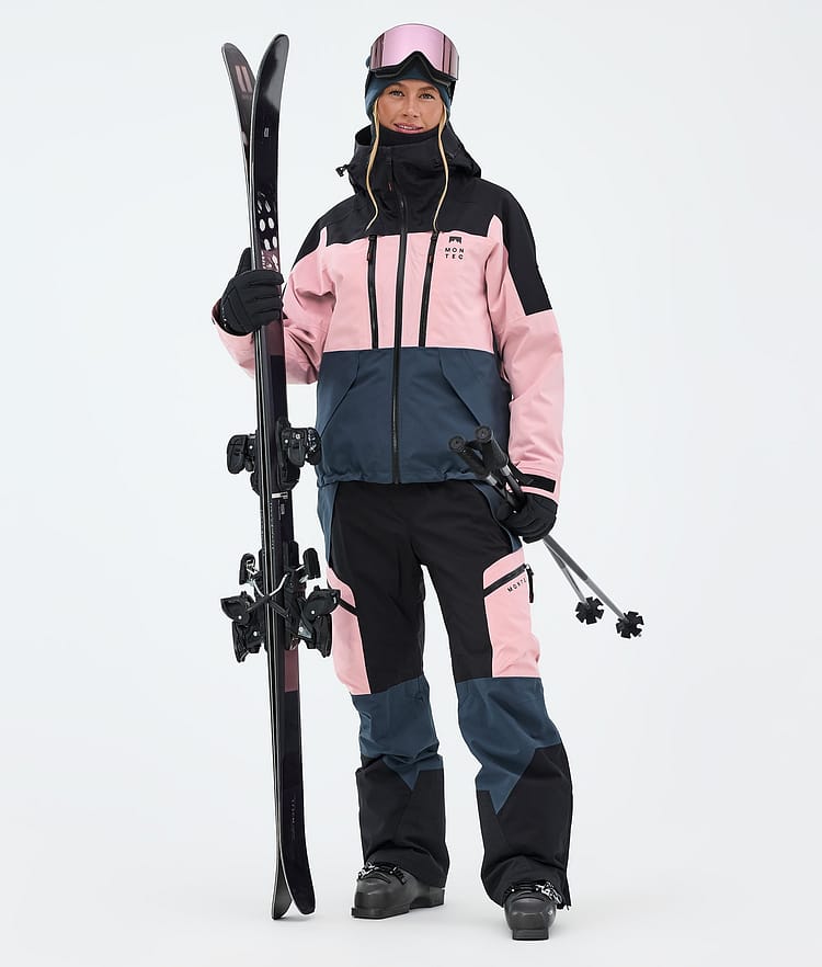 Montec Dozer W Pantaloni Sci Donna Soft Pink/Black/Metal Blue, Image 2 of 7