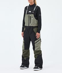 Montec Dozer W Pantalon de Snowboard Femme Greenish/Black/Olive Green
