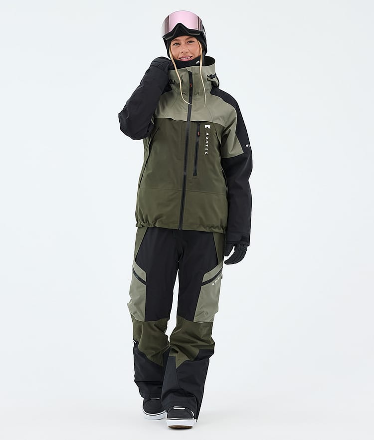 Montec Dozer W Pantalones Snowboard Mujer Greenish/Black/Olive Green, Image 2 of 7