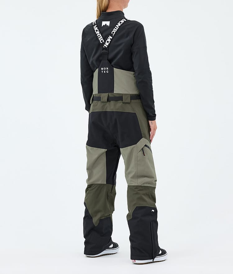 Montec Dozer W Pantalones Snowboard Mujer Greenish/Black/Olive Green, Image 4 of 7