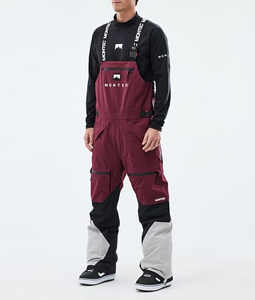 Montec Arch Snowboard Pants Burgundy/Black/Light Grey