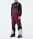 Montec Arch Pantaloni Sci Uomo Burgundy/Black/Light Grey