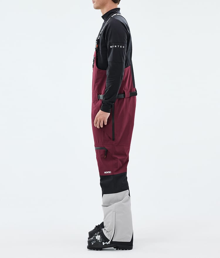 Montec Arch Pantaloni Sci Uomo Burgundy/Black/Light Grey, Image 2 of 6