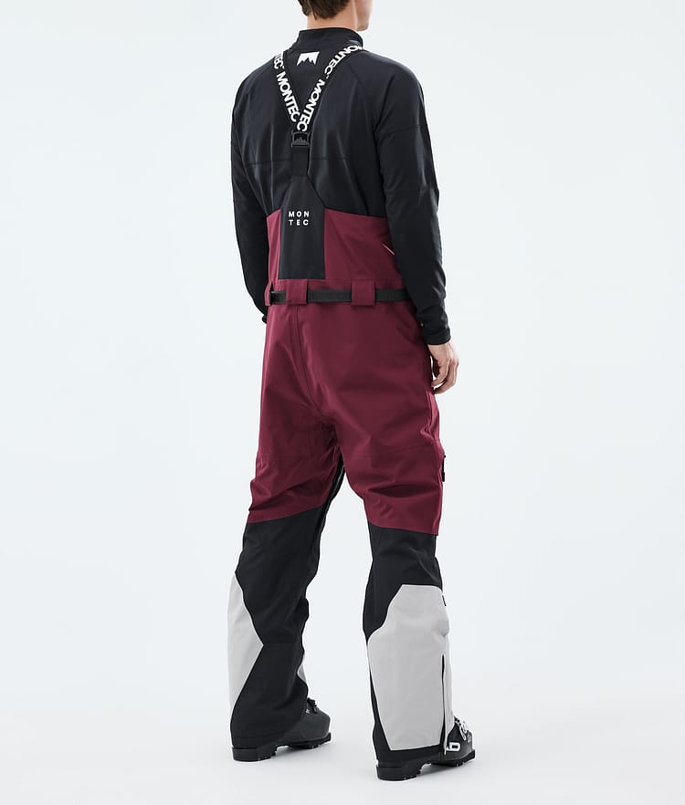 Montec Arch Pantaloni Sci Uomo Burgundy/Black/Light Grey, Image 3 of 6