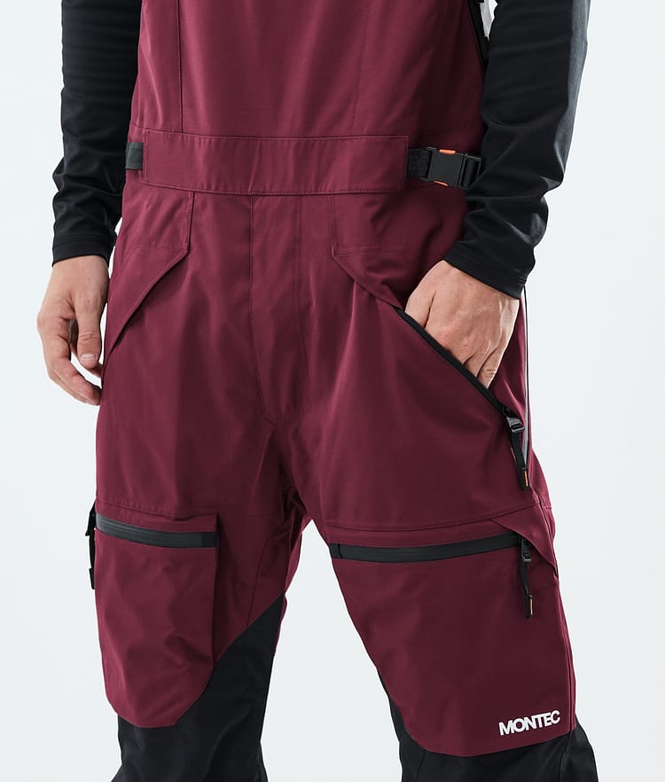 Montec Arch Pantaloni Sci Uomo Burgundy/Black/Light Grey, Image 4 of 6