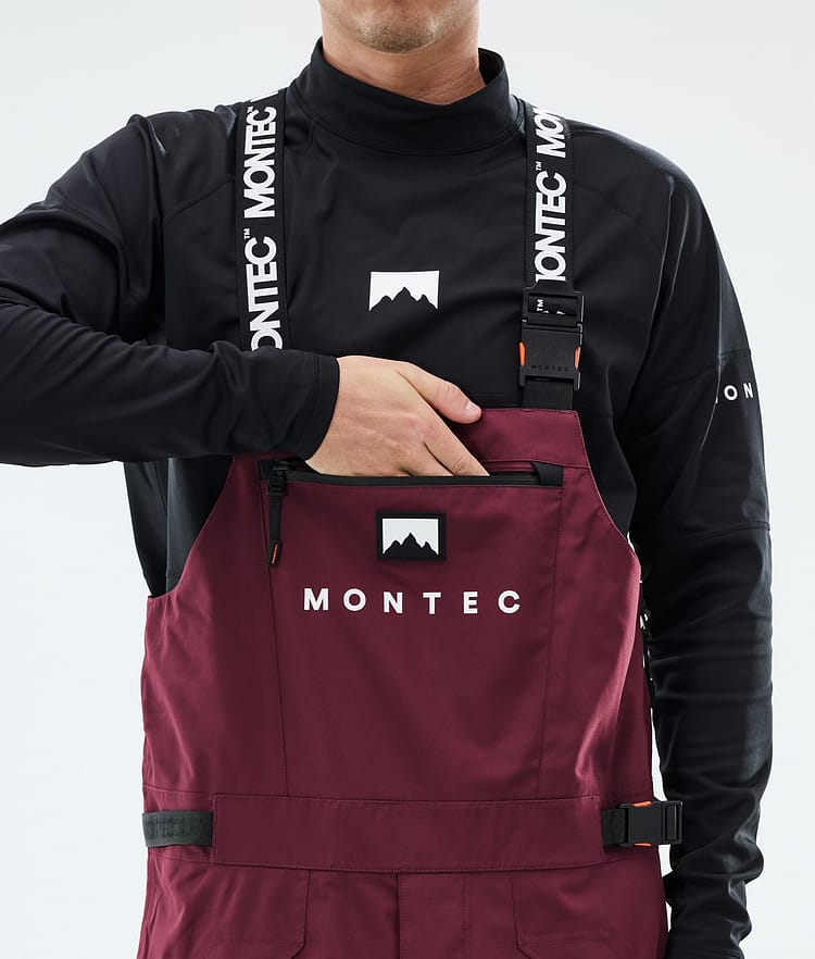 Montec Arch Pantaloni Sci Uomo Burgundy/Black/Light Grey, Image 5 of 6