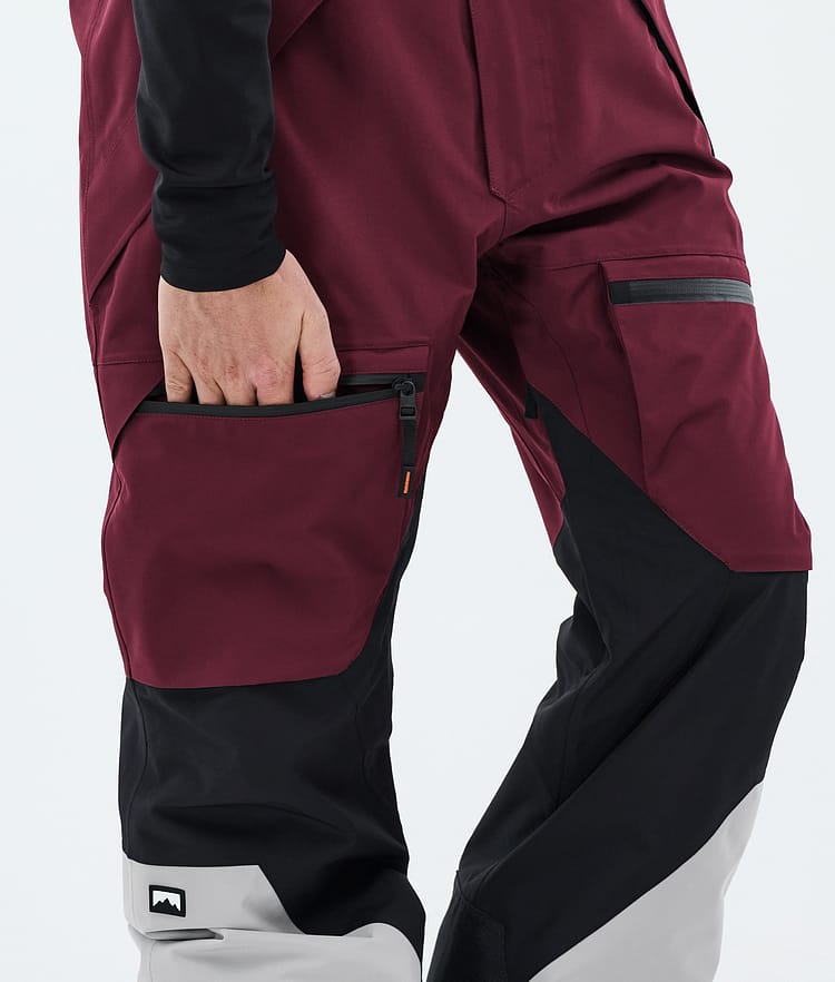 Montec Arch Snowboard Pants Men Burgundy/Black/Light Grey, Image 6 of 6