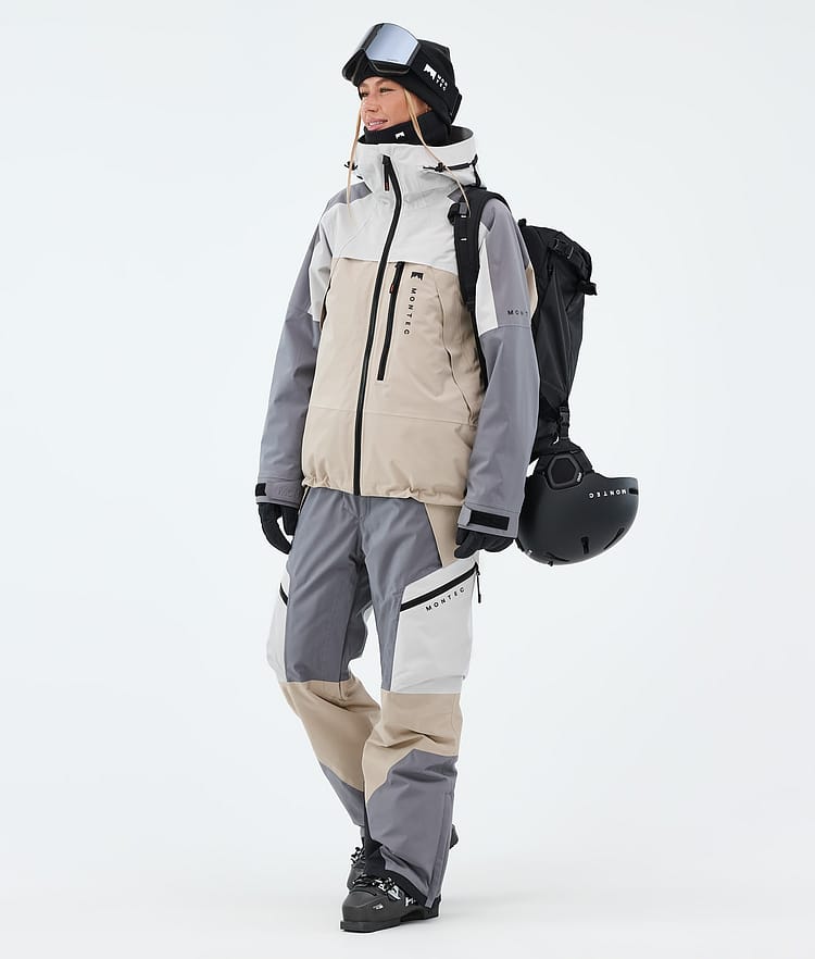 Montec Dozer W Pantaloni Sci Donna Light Grey/Light Pearl/Sand, Image 2 of 7