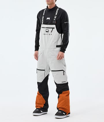 Montec Arch Snowboard Pants Light Grey/Black/Burned Orange