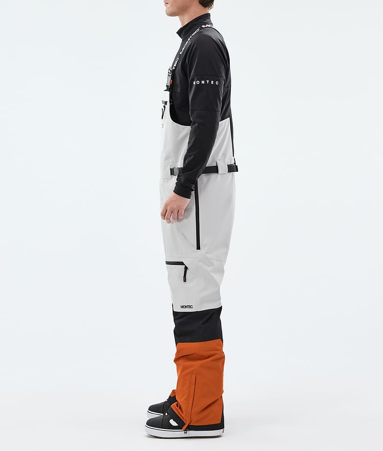 Montec Arch Snowboard Pants Men Light Grey/Black/Burned Orange, Image 2 of 6