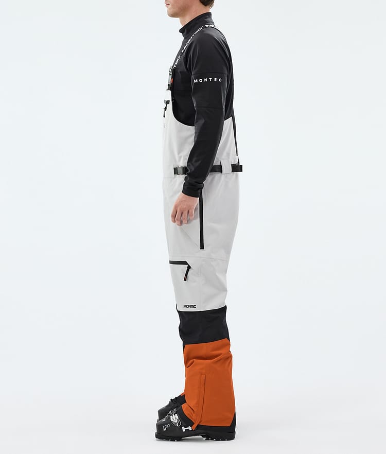 Montec Arch Ski Pants Men Light Grey/Black/Burned Orange, Image 2 of 6