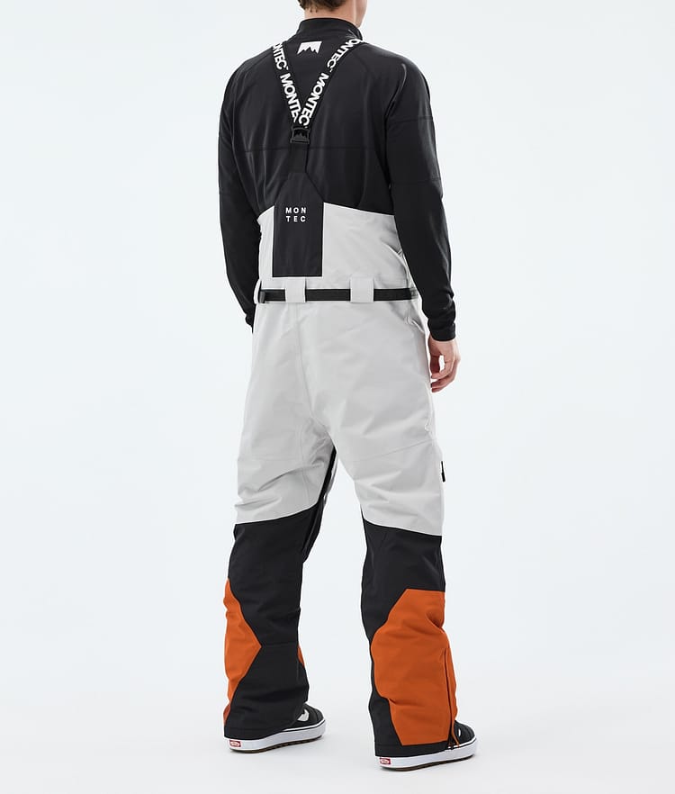 Montec Arch Snowboard Pants Men Light Grey/Black/Burned Orange, Image 3 of 6