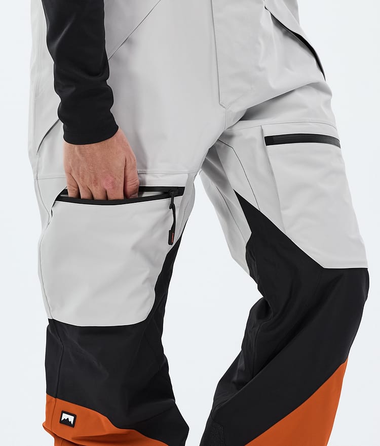 Montec Arch Ski Pants Men Light Grey/Black/Burned Orange, Image 6 of 6