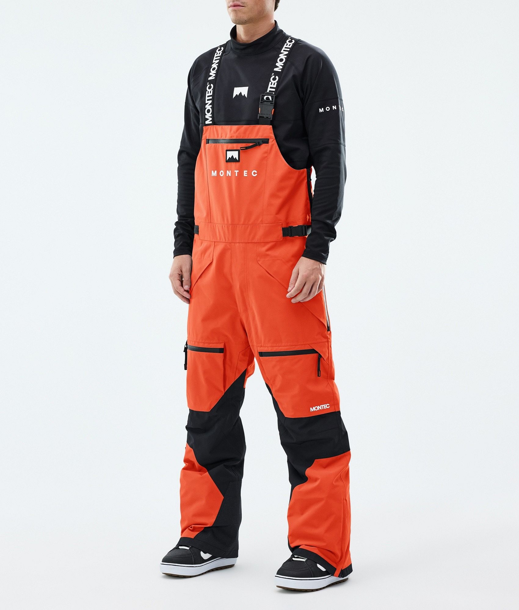 Montec Arch Spodnie Snowboardowe Mężczyźni - Orange/Black