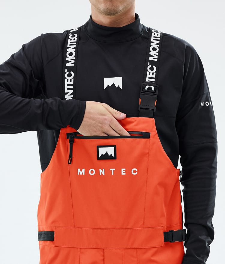 Montec Arch Kalhoty na Snowboard Pánské Orange/Black, Obrázek 5 z 6