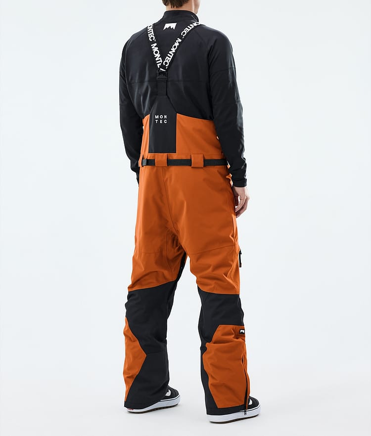 Montec Arch Snowboard Pants Men Burned Orange/Black, Image 3 of 6