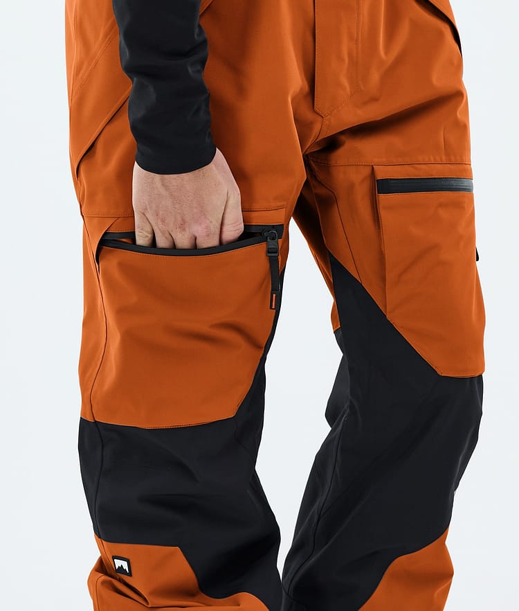 Montec Arch Snowboard Pants Men Burned Orange/Black, Image 6 of 6