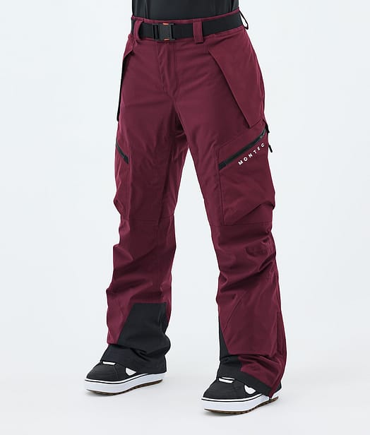 Montec Apoc W Pantalon de Snowboard Femme Burgundy