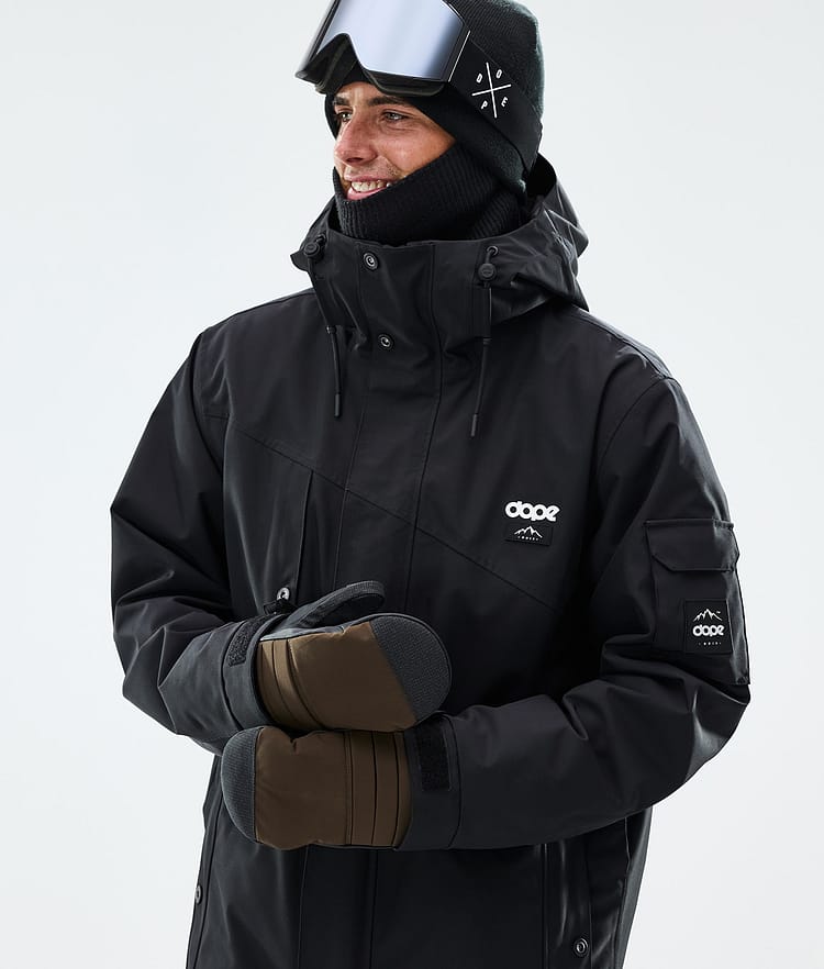 Dope Ace Snow Mittens Dark Brown, Image 4 of 4