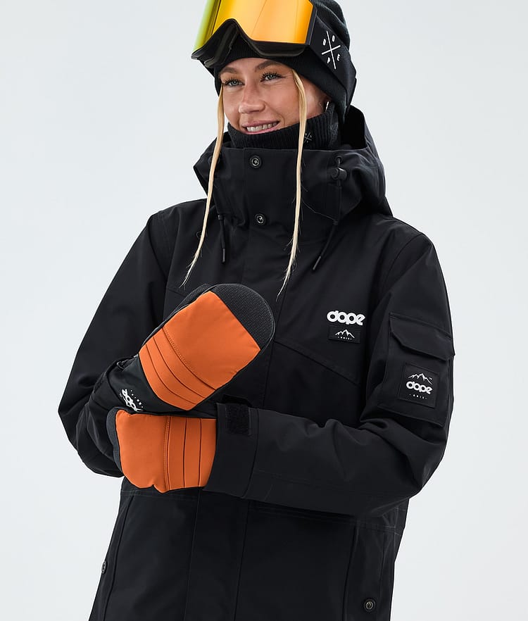 Dope Ace Snow Mittens Burned Orange, Image 3 of 4