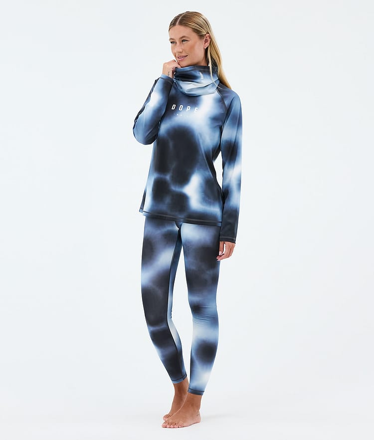 Dope Snuggle W Base Layer Pant Women MMIX Dark Blue Tiedye, Image 3 of 7